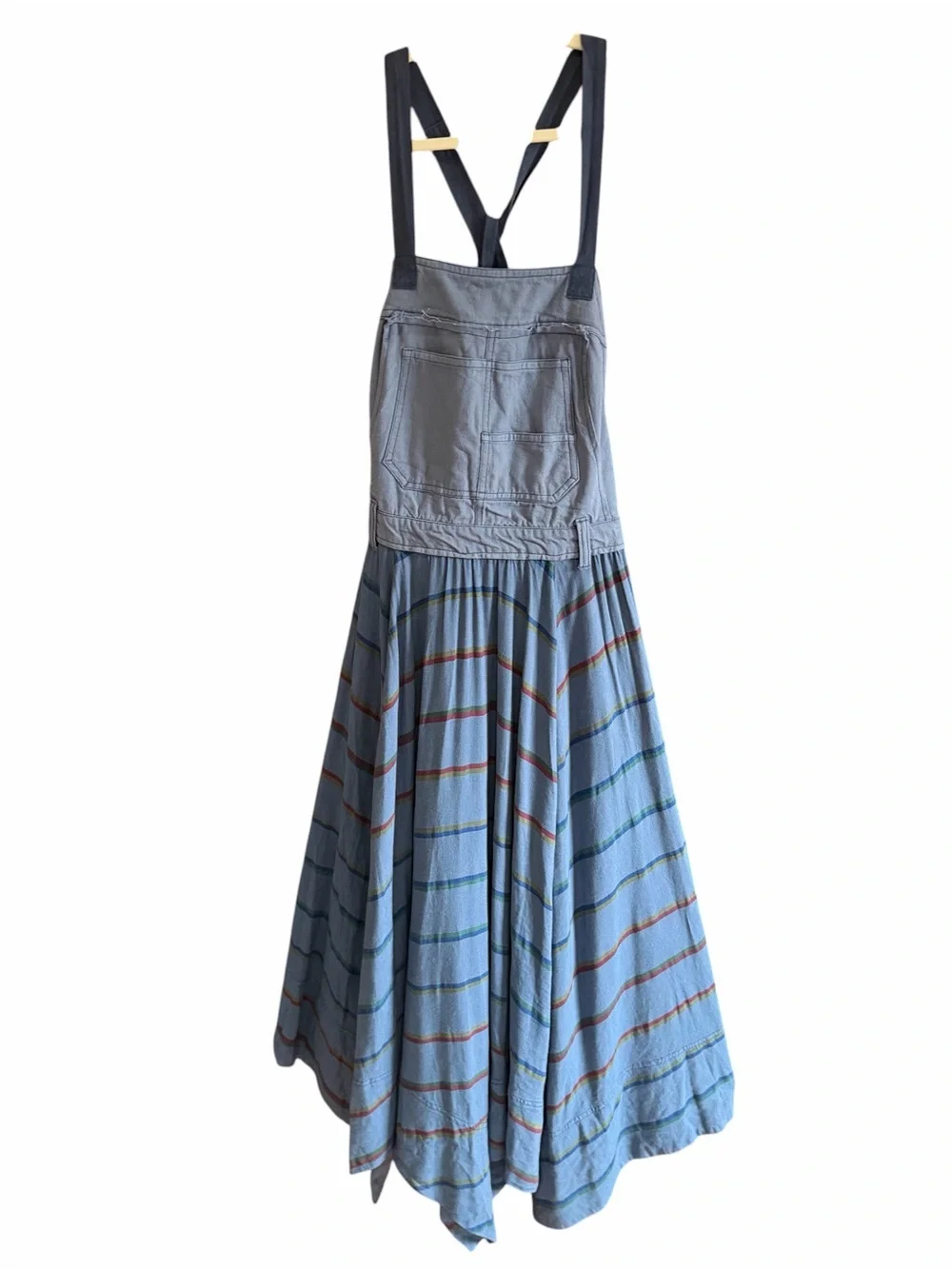 NWT FREE PEOPLE So It Goes Maxi Dress Oceanview Combo S - Picture 4 of 13